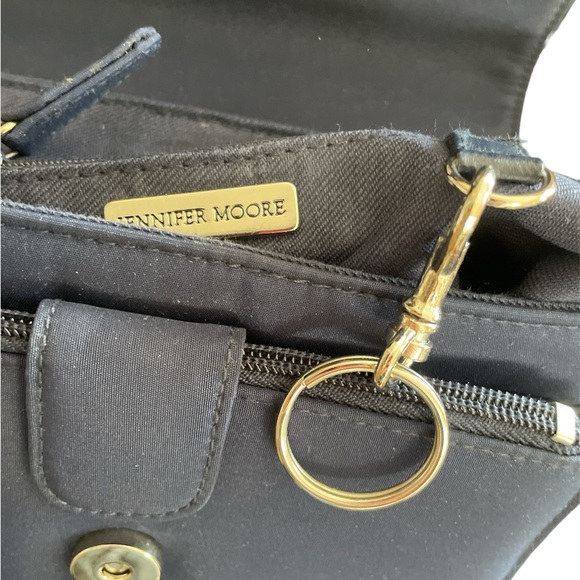 Jennifer Moore Crossbody Bag Purse Navy Blue - Picture 7 of 13